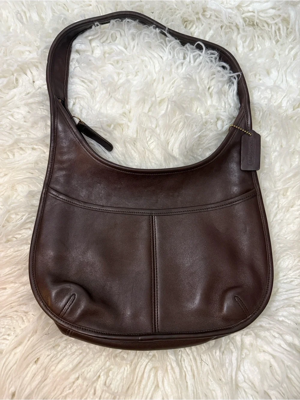 Coach Ergo 9033 Brown Leather Hobo Shoulder Bag